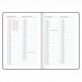 Ежедневник датированный 2025 А5 148х218 мм GALANT "White", под кожу, белый, 115719