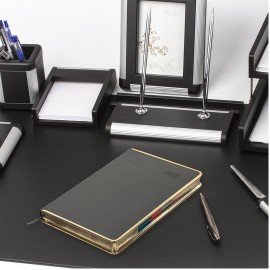 Ежедневник датированный 2025 А5 148х218 мм GALANT "Infinity Gold", под кожу, серый, 115728