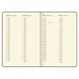 Ежедневник датированный 2025, БОЛЬШОЙ ФОРМАТ, 210х297 мм, А4, BRAUBERG "Comodo", под кожу, синий, 115735