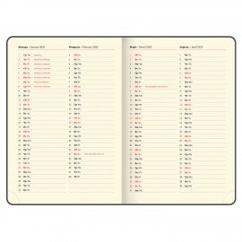 Ежедневник датированный 2025, БОЛЬШОЙ ФОРМАТ, 210х297 мм, А4, BRAUBERG "Comodo", под кожу, синий, 115735