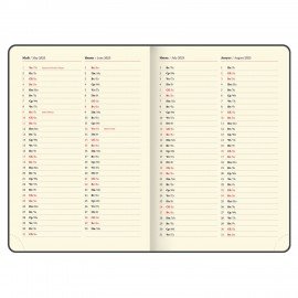Ежедневник датированный 2025, БОЛЬШОЙ ФОРМАТ, 210х297 мм, А4, BRAUBERG "Comodo", под кожу, синий, 115735