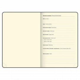 Ежедневник датированный 2025, БОЛЬШОЙ ФОРМАТ, 210х297 мм, А4, BRAUBERG "Imperial", под кожу, синий, 115739