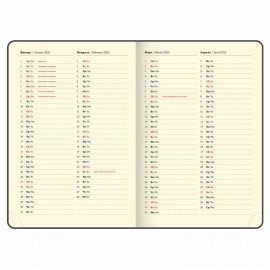 Ежедневник датированный 2025, БОЛЬШОЙ ФОРМАТ, 210х297 мм, А4, BRAUBERG "Imperial", под кожу, синий, 115739