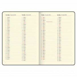 Ежедневник датированный 2025, БОЛЬШОЙ ФОРМАТ, 210х297 мм, А4, BRAUBERG "Imperial", под кожу, синий, 115739