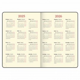 Ежедневник датированный 2025, БОЛЬШОЙ ФОРМАТ, 210х297 мм, А4, BRAUBERG "Imperial", под кожу, синий, 115739