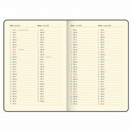 Ежедневник датированный 2025, БОЛЬШОЙ ФОРМАТ, 210х297 мм, А4, BRAUBERG "Imperial", под кожу, синий, 115739