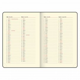 Ежедневник датированный 2025, А5, 138x213 мм, BRAUBERG "Comodo", под кожу, черный, 115775