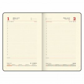 Ежедневник датированный 2025, А5, 138x213 мм, BRAUBERG "Comodo", под кожу, черный, 115775