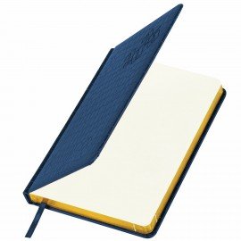 Ежедневник датированный 2025, А5, 138x213 мм, BRAUBERG "Comodo", под кожу, синий, 115776