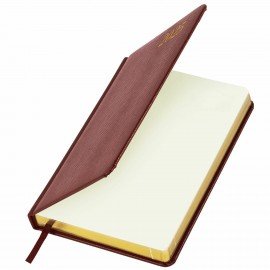 Ежедневник датированный 2025 А5 138x213 мм BRAUBERG "Iguana", под кожу, коричневый, 115782