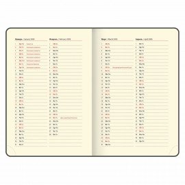 Ежедневник датированный 2025, А5, 138x213 мм, BRAUBERG "Imperial", под кожу, розовый, 115790