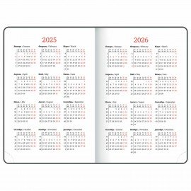 Ежедневник датированный 2025 А5 138x213 мм BRAUBERG "Profile", балакрон, синий, 115797