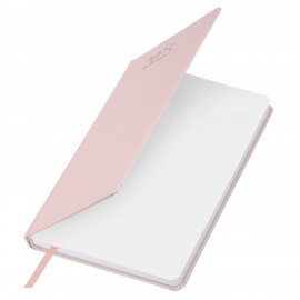 Ежедневник датированный 2025 А5 138x213 мм BRAUBERG "Profile", балакрон, светло-розовый, 115799