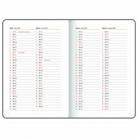 Ежедневник датированный 2025 А5 138x213 мм BRAUBERG "Profile", балакрон, светло-розовый, 115799