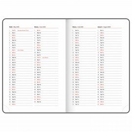 Ежедневник датированный 2025 А5 138x213 мм BRAUBERG "Rainbow", под кожу, розовый, 115802