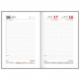 Ежедневник датированный 2025 А5 138x213 мм BRAUBERG "Senator", под кожу, коричневый, 115814