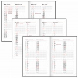 Ежедневник датированный 2025 А5 138x213 мм BRAUBERG "Senator", под кожу, коричневый, 115814