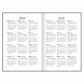 Ежедневник датированный 2025 А5 138x213 мм BRAUBERG "Senator", под кожу, синий, 115815