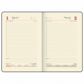 Ежедневник датированный 2025, А5, 138x213 мм, BRAUBERG "Stylish", под кожу гибкий, черный, 115820