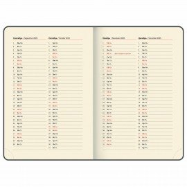 Ежедневник датированный 2025, А5, 138x213 мм, BRAUBERG "Stylish", под кожу гибкий, желтый, 115825