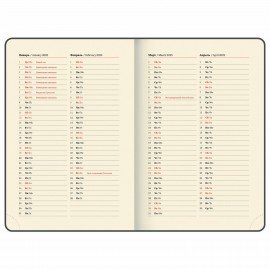 Ежедневник датированный 2025, А5, 138x213 мм, BRAUBERG "Stylish", под кожу гибкий, серо-голубой, 115829