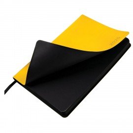 Ежедневник датированный 2025, А5, 138x213 мм, BRAUBERG "Metropolis Mix", под кожу гибкий, желтый, 115859