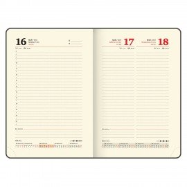 Ежедневник датированный 2025, А5, 138x213 мм, BRAUBERG "Metropolis Mix", под кожу гибкий, голубой, 115861