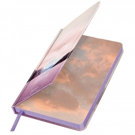 Ежедневник датированный 2025 А5 138x213 мм, BRAUBERG "Vista", под кожу твердый, "Пейзаж", 115874