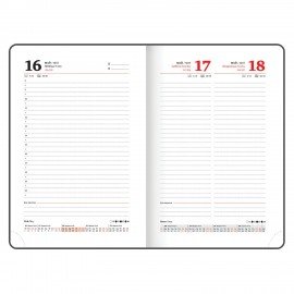 Ежедневник датированный 2025 А5 138x213 мм BRAUBERG "Vista", под кожу твердый, "Энергия", 115878