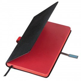 Ежедневник датированный 2025, А5, 138x213 мм, BRAUBERG "Inspiration", под кожу, цветной срез, черный, 115900