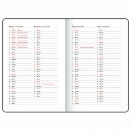 Ежедневник датированный 2025, А5, 138х213 мм, BRAUBERG "Elegant", под кожу, застежка, темно-синий, 115936