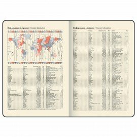 Еженедельник датированный 2025, 210х297 мм, А4, BRAUBERG "Imperial", под кожу, коричневый, 115943