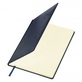 Еженедельник датированный 2025, 210х297 мм, А4, BRAUBERG "Imperial", под кожу, синий, 115944