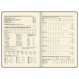 Еженедельник датированный 2025, 210х297 мм, А4, BRAUBERG "Imperial", под кожу, синий, 115944