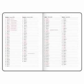 Еженедельник датированный 2025, 210х297 мм, А4, BRAUBERG "Wood", под кожу, синий, 115945