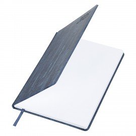 Еженедельник датированный 2025, 210х297 мм, А4, BRAUBERG "Wood", под кожу, синий, 115945