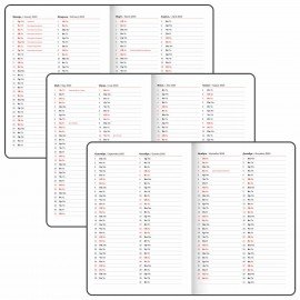 Еженедельник датированный 2025, 210х297 мм, А4, BRAUBERG "Wood", под кожу, синий, 115945