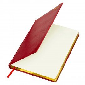 Еженедельник датированный 2025, 210х297 мм, А4, BRAUBERG "Iguana", под кожу, красный, 115948