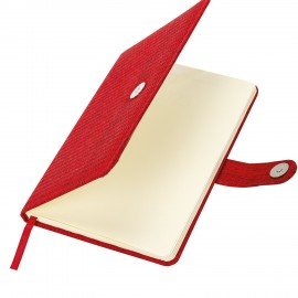 Еженедельник датированный 2025 А5 145х215 мм BRAUBERG "Augustus", под кожу, красный, 115950