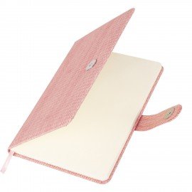 Еженедельник датированный 2025 А5 145х215 мм BRAUBERG "Augustus", под кожу, розовый, 115954