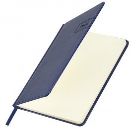 Еженедельник датированный 2025, А5, 145х215 мм, BRAUBERG "Imperial", под кожу, синий, 115964