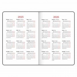 Еженедельник датированный 2025, А5, 145х215 мм, BRAUBERG "Select", балакрон, коричневый, 115973