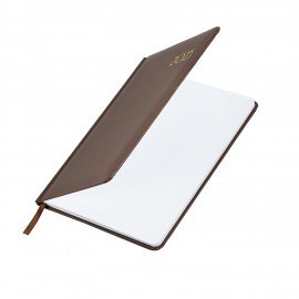 Еженедельник датированный 2025, А5, 145х215 мм, BRAUBERG "Select", балакрон, коричневый, 115973