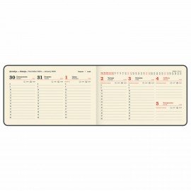 Еженедельник датированный 2025 МАЛЫЙ ФОРМАТ 95х155 мм А6, BRAUBERG "Unique", черный, 115998