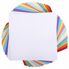 Бумага для оригами и аппликаций 14х14 см, 170 листов, 17 цветов, ОСТРОВ СОКРОВИЩ, 116011