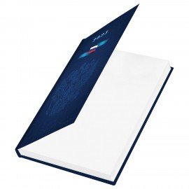 Ежедневник датированный 2025 145х215 мм, А5, STAFF, ламинированная обложка, "Символика РФ", 116019