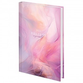 Ежедневник датированный 2025 145х215 мм, А5, STAFF, ламинированная обложка, "Believe", 116028