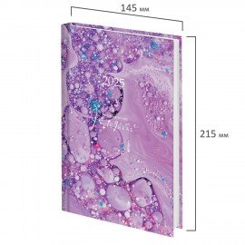 Ежедневник датированный 2025 145х215 мм, А5, STAFF, ламинированная обложка, "Imagination", 116029