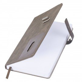 Ежедневник недатированный А5 138х213мм BRAUBERG "Cowboy", под кожу, застежка 160л, коричневый, 116198