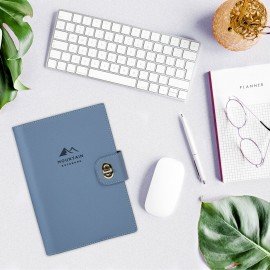 Ежедневник-органайзер недатированный B5 167х240мм BRAUBERG "Nova", под кожу, 160л, голубой, 116201